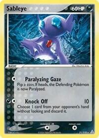 Pokemon TCG - EX Holon Phantoms - Sableye - 31/110 - Reverse Holofoil
