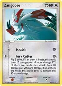 Pokemon TCG - EX Holon Phantoms - Zangoose - 34/110 - Reverse Holofoil
