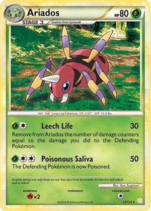 Pokemon TCG - HeartGold & SoulSilver - Ariados - 15/123