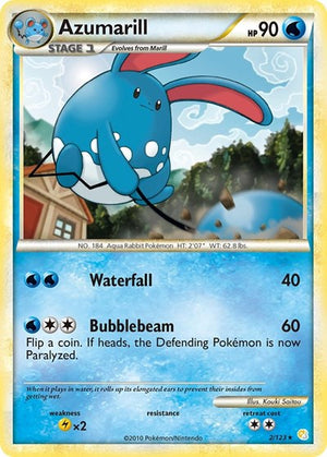 Pokemon TCG - HeartGold & SoulSilver - Azumarill - 2/123 - Holofoil