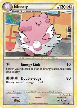 Pokemon TCG - HeartGold & SoulSilver - Blissey - 36/123 - Reverse Holofoil
