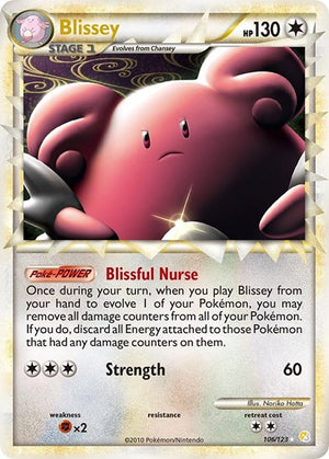 Pokemon TCG - HeartGold & SoulSilver - Blissey - 106/123 - Holofoil