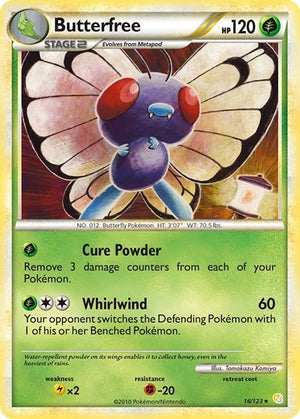 Pokemon TCG - HeartGold & SoulSilver - Butterfree - 16/123