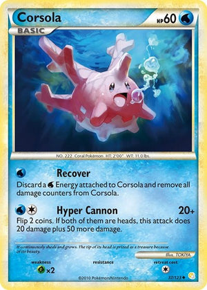 Pokemon TCG - HeartGold & SoulSilver - Corsola - 37/123