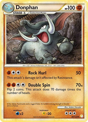 Pokemon TCG - HeartGold & SoulSilver - Donphan - 40/123