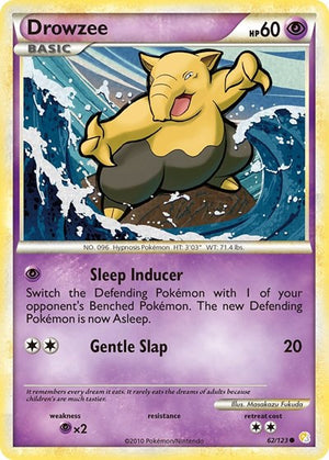 Pokemon TCG - HeartGold & SoulSilver - Drowzee - 62/123 - Reverse Holofoil