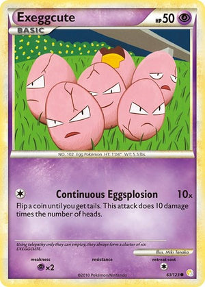 Pokemon TCG - HeartGold & SoulSilver - Exeggcute - 63/123