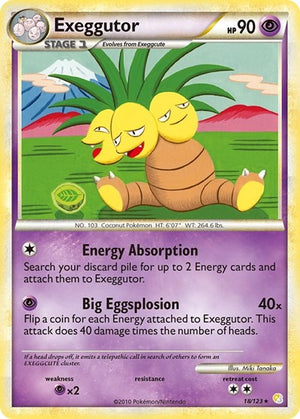Pokemon TCG - HeartGold & SoulSilver - Exeggutor - 18/123