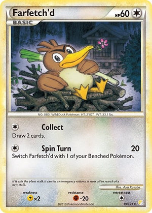 Pokemon TCG - HeartGold & SoulSilver - Farfetch'd - 19/123