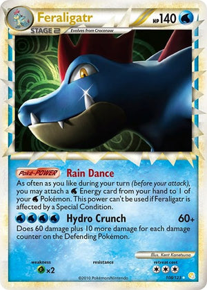 Pokemon TCG - HeartGold & SoulSilver - Feraligatr - 108/123 - Holofoil