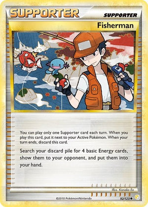 Pokemon TCG - HeartGold & SoulSilver - Fisherman - 92/123
