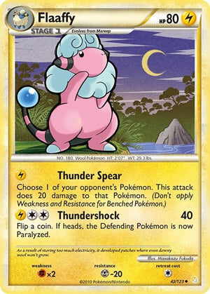 Pokemon TCG - HeartGold & SoulSilver - Flaaffy - 42/123