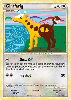 Pokemon TCG - HeartGold & SoulSilver - Girafarig - 64/123