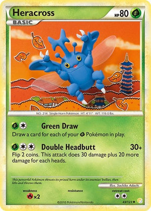 Pokemon TCG - HeartGold & SoulSilver - Heracross - 43/123