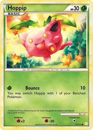 Pokemon TCG - HeartGold & SoulSilver - Hoppip - 67/123 - Reverse Holofoil
