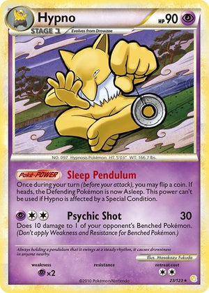 Pokemon TCG - HeartGold & SoulSilver - Hypno - 23/123 - Reverse Holofoil