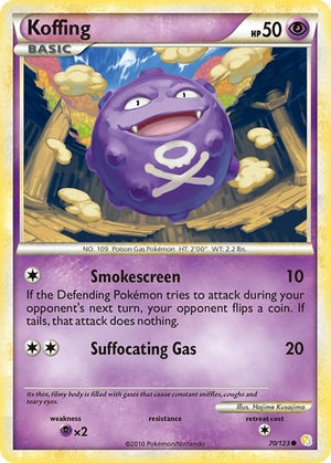 Pokemon TCG - HeartGold & SoulSilver - Koffing - 70/123 - Reverse Holofoil