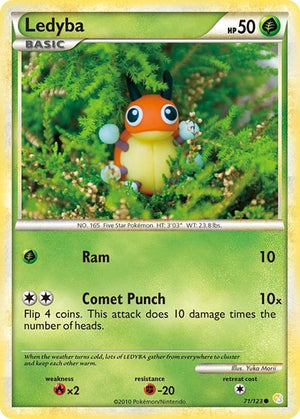 Pokemon TCG - HeartGold & SoulSilver - Ledyba - 71/123