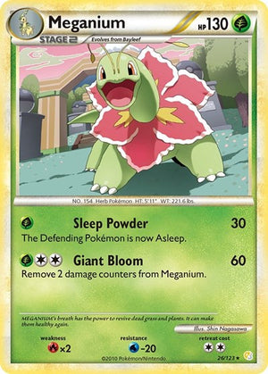 Pokemon TCG - HeartGold & SoulSilver - Meganium - 26/123