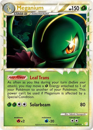 Pokemon TCG - HeartGold & SoulSilver - Meganium - 109/123 - Holofoil