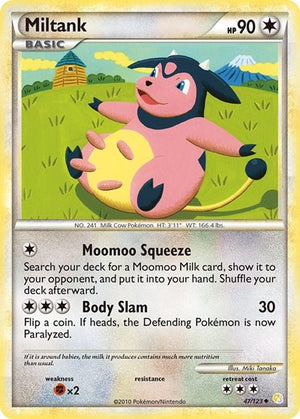 Pokemon TCG - HeartGold & SoulSilver - Miltank - 47/123