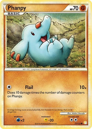 Pokemon TCG - HeartGold & SoulSilver - Phanpy - 77/123