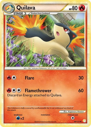 Pokemon TCG - HeartGold & SoulSilver - Quilava - 49/123