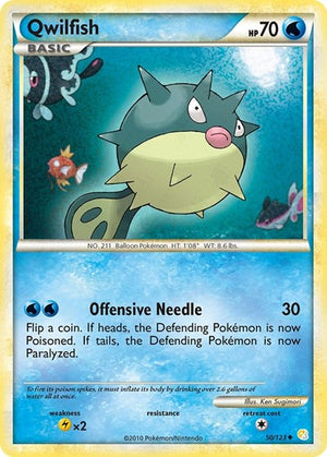 Pokemon TCG - HeartGold & SoulSilver - Qwilfish - 50/123