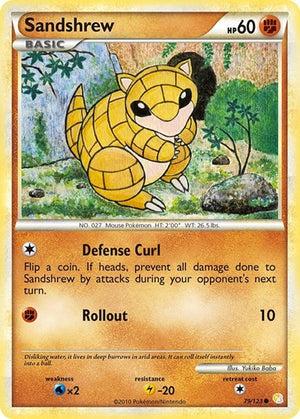 Pokemon TCG - HeartGold & SoulSilver - Sandshrew - 79/123
