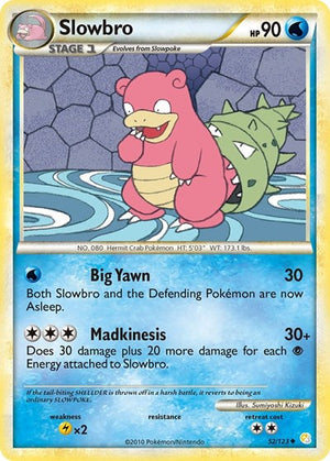 Pokemon TCG - HeartGold & SoulSilver - Slowbro - 52/123