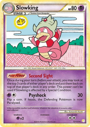 Pokemon TCG - HeartGold & SoulSilver - Slowking - 12/123 - Reverse Holofoil