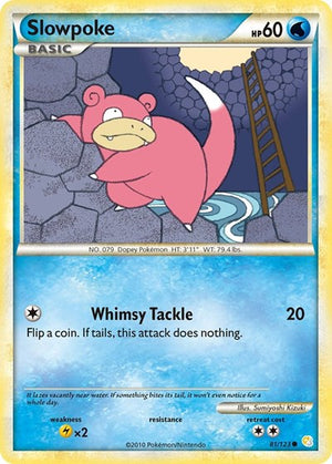 Pokemon TCG - HeartGold & SoulSilver - Slowpoke - 81/123