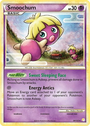 Pokemon TCG - HeartGold & SoulSilver - Smoochum - 30/123 - Reverse Holofoil