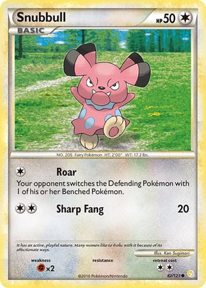 Pokemon TCG - HeartGold & SoulSilver - Snubbull - 82/123