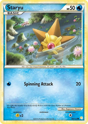 Pokemon TCG - HeartGold & SoulSilver - Staryu - 84/123 - Reverse Holofoil