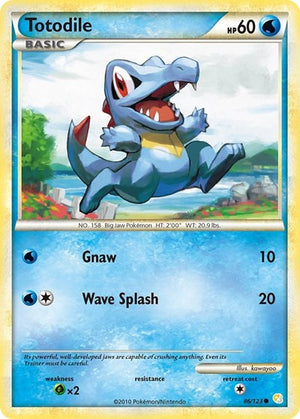 Pokemon TCG - HeartGold & SoulSilver - Totodile - 86/123