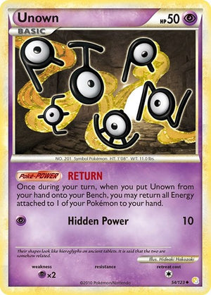 Pokemon TCG - HeartGold & SoulSilver - Unown - 54/123