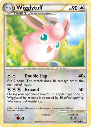 Pokemon TCG - HeartGold & SoulSilver - Wigglytuff - 56/123 - Reverse Holofoil
