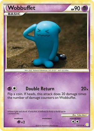 Pokemon TCG - HeartGold & SoulSilver - Wobbuffet - 13/123 - Reverse Holofoil