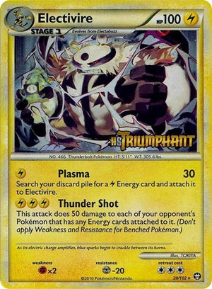 Pokemon TCG - HGSS Promos - Electivire - (Prerelease) - 20/102 - Holofoil