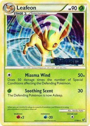 Pokemon TCG - HGSS Promos - Leafeon - 17/90 - Holofoil