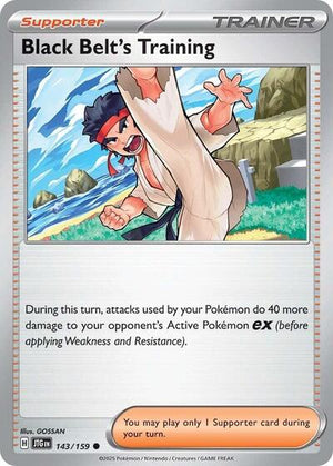 Pokemon TCG - SV09: Journey Together - Black Belt's Training - 143/159 - Reverse Holofoil