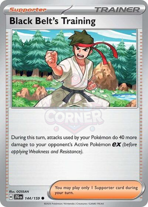 Pokemon TCG - SV09: Journey Together - Black Belt's Training - 144/159 - Reverse Holofoil