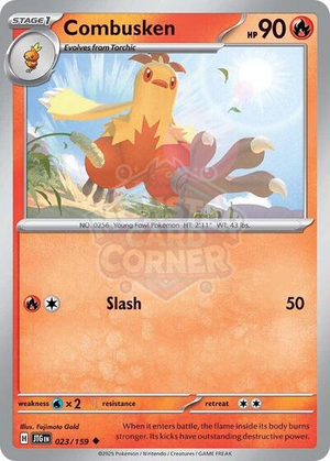 Pokemon TCG - SV09: Journey Together - Combusken - 023/159 - Reverse Holofoil