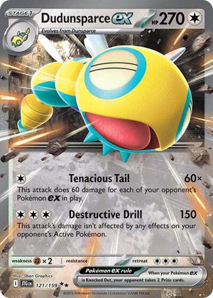Pokemon TCG - SV09: Journey Together - Dudunsparce ex - 121/159 - Holofoil