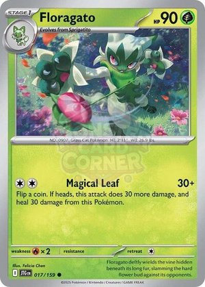 Pokemon TCG - SV09: Journey Together - Floragato - 017/159 - Reverse Holofoil