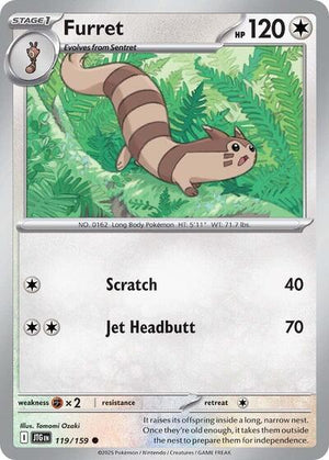 Pokemon TCG - SV09: Journey Together - Furret - 119/159