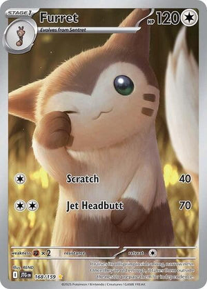 Pokemon TCG - SV09: Journey Together - Furret - 168/159 - Holofoil