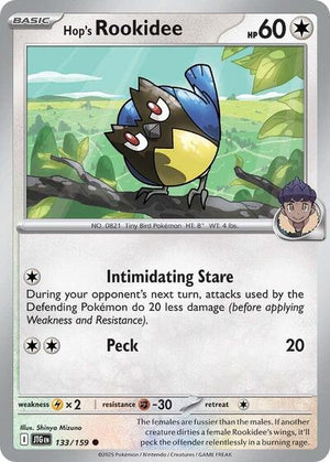 Pokemon TCG - SV09: Journey Together - Hop's Rookidee - 133/159 - Reverse Holofoil