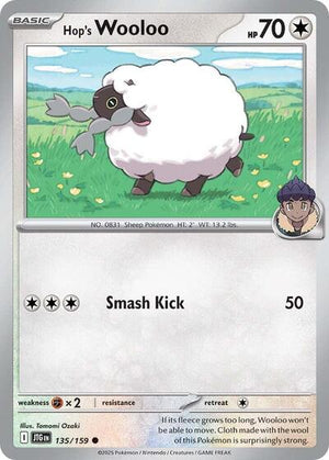 Pokemon TCG - SV09: Journey Together - Hop's Wooloo - 135/159